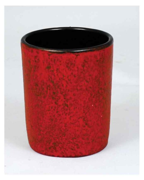 Bild von Cup Teecup modern aus Gusseisen rot 0,15 L